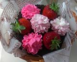 母の日に♪カーネーションの花かごケーキ作り方26写真