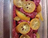 宮崎牛とたまたま（完熟きんかん）のソテー作り方4写真
