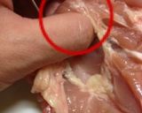 縮みにくい 鶏もも肉(開き方)作り方3写真