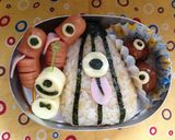オバケおにぎり〜からかさおばけ作り方4写真