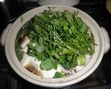 鶏肉とセリの鍋作り方6写真