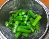 簡単アスパラチーズの醤油和え。作り方1写真