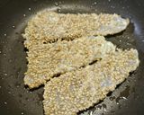 刺身利用で簡単！お弁当用鯛の胡麻マヨ焼作り方5写真