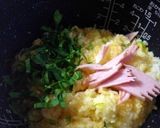 時短★ほうれん草とハムでパラパラ炒飯★作り方1写真