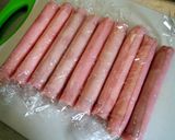 お弁当用☆くるくるハムチーズ作り方4写真