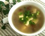 豆腐ときのこのほっこり生姜スープ作り方10写真