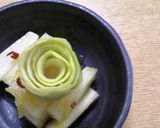 飾り切り☆大根の皮de白薔薇作り方10写真