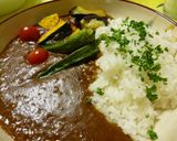 ♡野菜のっけてカレー作り方8写真