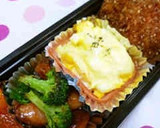 【お弁当のおかず】ゆで卵のプチグラタン風作り方7写真