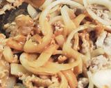 簡単豚こまと玉ねぎのカレー炒め定食屋風作り方4写真