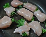 きゅうりと大葉ささみの七味味噌マヨ炒め作り方4写真
