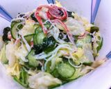 ゆでキャベツ＆ツナときゅうりでごま酢和え作り方6写真