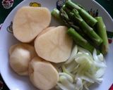 ★感謝★アスパラとじゃがいものホイル焼作り方1写真