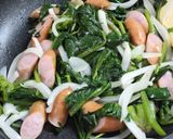 ランチ！ほうれん草ソーセージホットケーキ作り方1写真