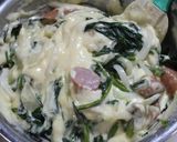 ランチ！ほうれん草ソーセージホットケーキ作り方3写真