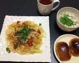 鳴門鯛と春キャベツトマトのパスタ作り方11写真