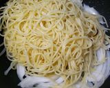 新玉ねぎで明太子クリームスパゲティ作り方7写真