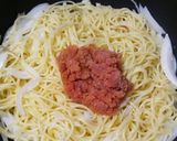 新玉ねぎで明太子クリームスパゲティ作り方8写真