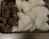 煮豚の煮汁アレンジ〜大根のどて煮〜作り方2写真