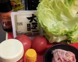 間違いない!レタス、豆腐、トマト炒め。作り方1写真