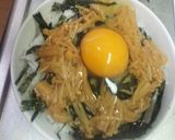 甘辛☆なめ茸ネギチャー丼☆作り方4写真