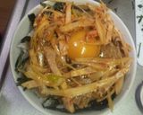 甘辛☆なめ茸ネギチャー丼☆作り方5写真
