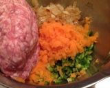 野菜たっぷりハンバーグ。作り方2写真