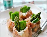 バジルチーズとグリーン野菜の生ハム焼売作り方7写真