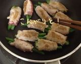 豚肉巻き巻き☆いんげん作り方2写真
