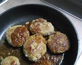 醤油麹de照り焼ハンバーグ（おから入り）作り方5写真