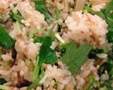 残ったたけのこご飯で油揚げの焼きおにぎり作り方3写真
