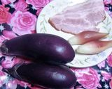 みょうがと茄子の、ベーコン炒め作り方1写真
