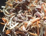 常備菜 ごぼうの牛肉入りきんぴら作り方2写真