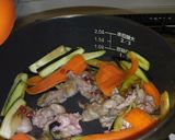 豚肉とカラフル野菜の辛味噌炒め♬作り方4写真