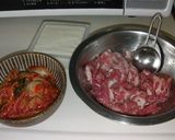 朝食にも★豚肉とキムチと豆腐で簡単炒め♬作り方1写真