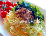 。ஐஃるーぱん?❤️納豆サラダ。ஐஃ作り方1写真