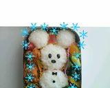 カップで簡単キャラ弁☆ミッキー雪だるま作り方10写真
