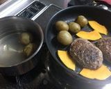 トマ味噌ソースのハンバーグ作り方3写真