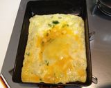 大葉とコーン卵焼き作り方2写真