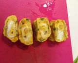 大葉とコーン卵焼き作り方5写真