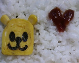 簡単キャラ弁！卵焼きのクマさん♪作り方3写真