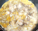 簡単♪鶏肉とごぼうの卵とじ作り方5写真