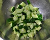 きゅうりと彩野菜のコロコロ卵チーズサラダ作り方2写真
