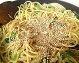 油揚げとほうれん草の和風スパゲッティー作り方7写真