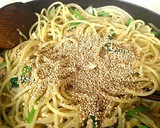 油揚げとほうれん草の和風スパゲッティー作り方7写真