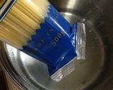 水菜とハムのパスタ☆包丁要らず作り方1写真
