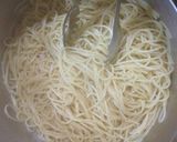 水菜とハムのパスタ☆包丁要らず作り方5写真
