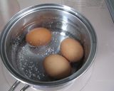 お好みソースde半熟味付け玉子作り方1写真