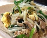 豚コマ特売！安くて美味しいニラ玉炒め‼作り方5写真