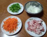 ゆばあんかけチャーハン作り方1写真